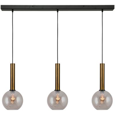 Masterlight 3-lichts hanglampBella 2 met goud glas - 2981-10-100-3-02-20