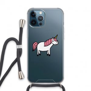 Eenhoorn: iPhone 13 Pro Max Transparant Hoesje met koord