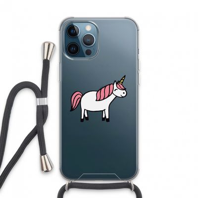 Eenhoorn: iPhone 13 Pro Max Transparant Hoesje met koord