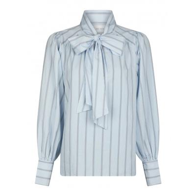 Neo noir - Blauw | Dames | Blouse | Blauw | 42 | regular | Kamst mode