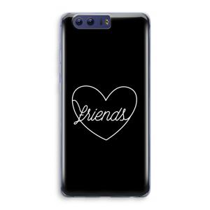 Friends heart black: Honor 9 Transparant Hoesje