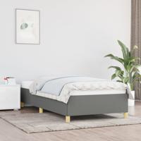 Bedframe zonder matras 90x190 cm stof donkergrijs