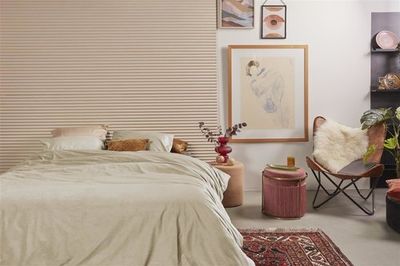 At Home by Beddinghouse At Home by Beddinghouse Cosy Corduroy Dekbedovertrek - Off-white 200x200/220 cm