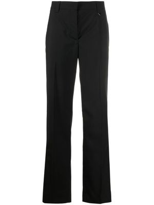 Prada pantalon de tailleur à plaque logo - Noir