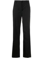Prada pantalon de tailleur à plaque logo - Noir