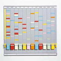 Jaarplanningsbord Djois 35 sleuven grijs