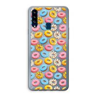 Pink donuts: Samsung Galaxy A20s Transparant Hoesje Pink donuts: Samsung Galaxy A20s Transparant Hoesje
