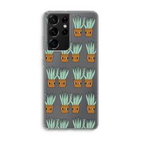 Sansevieria: Samsung Galaxy S21 Ultra Transparant Hoesje