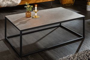 Design salontafel SYMBIOSE 100cm betongrijs keramiek made in Italy - 6540673
