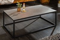 Design salontafel SYMBIOSE 100cm betongrijs keramiek made in Italy - 40673