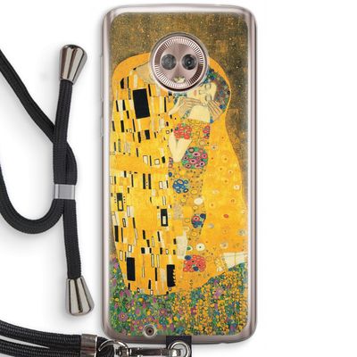Der Kuss: Motorola Moto G6 Transparant Hoesje met koord