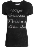 Philipp Plein t-shirt à ornements en cristal - Noir - thumbnail