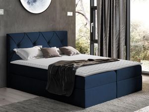 Boxspring CRYSTALO 140x200 cm blauw