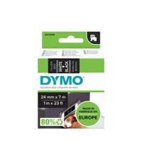Labeltape dymo labelmanager d1 polyester 24mm zw