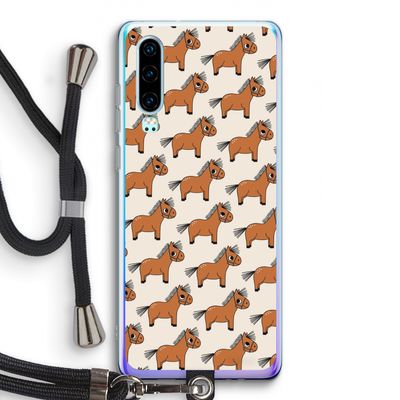 Pony: Huawei P30 Transparant Hoesje met koord