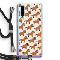 Pony: Huawei P30 Transparant Hoesje met koord
