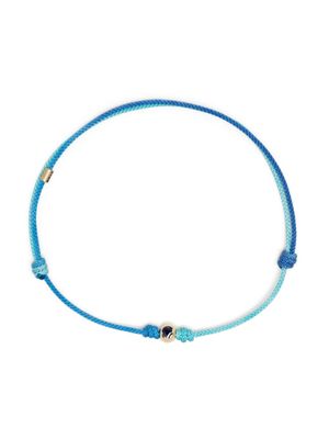 LUIS MORAIS bracelet Medium Ball en or 14ct serti de saphirs - Bleu