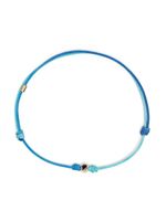 LUIS MORAIS bracelet Medium Ball en or 14ct serti de saphirs - Bleu