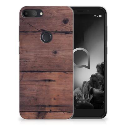 Alcatel 1S (2019) | Bumper Hoesje | Old Wood