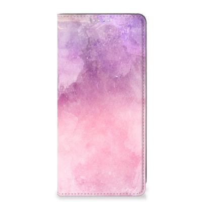 Bookcase Samsung Galaxy A71 Pink Purple Paint