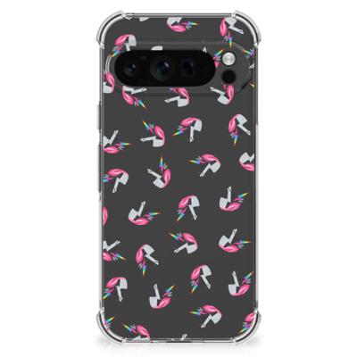 Doorzichtige Silicone Hoesje voor Google Pixel 9 Pro XL Unicorns Doorzichtige Silicone Hoesje voor Google Pixel 9 Pro XL Unicorns