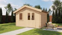 Lugarde Select Blokhut Wijhe 400x250cm - Onbehandeld- Zadeldak- - Lugarde Select