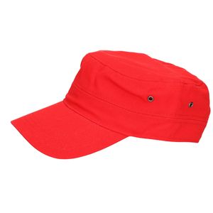 Leger/army pet voor volwassenen - rood - Militairy look rebel cap