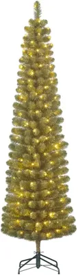 Black Box Trees Charlton Pilar verlichte kunstkerstboom groen 230cm - 180 lampjes