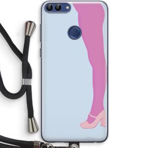 Pink panty: Huawei P Smart (2018) Transparant Hoesje met koord