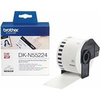 Doorlopende Thermische Papierband Brother DK-N55224 54 x 30,48 mm Wit Zwart/Wit