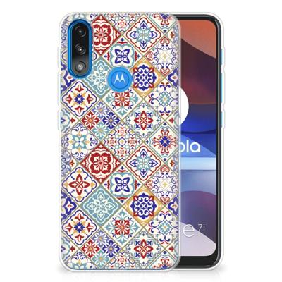 Motorola Moto E7/E7i Power | TPU | Siliconen hoesje | Tiles Color Motorola Moto E7/E7i Power | TPU | Siliconen hoesje | Tiles Color