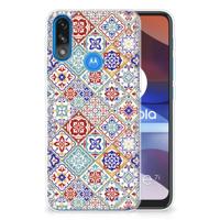 Motorola Moto E7/E7i Power | TPU | Siliconen hoesje | Tiles Color