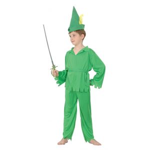 Groen Robin kostuum voor jongens 140 - 8-10 jr  -
