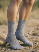 2-paar geitenwollen sokken - Warme winter sokken - Thermo - Huissokken