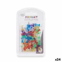 Punaises Multicolour Metaal Plastic (24 Stuks)