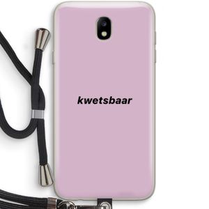 kwetsbaar: Samsung Galaxy J7 (2017) Transparant Hoesje met koord