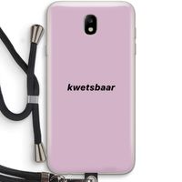 kwetsbaar: Samsung Galaxy J7 (2017) Transparant Hoesje met koord