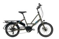 Tern elektrische compactfiets "quick haul p9" (#1) ebike quick haul p9 9sp brown/moss