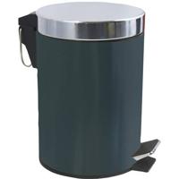 MSV badkamer|toilet pedaalemmer - donkergroen - 3 liter - 17 x 25 cm