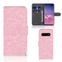 Samsung Galaxy S10 Plus Hoesje White Flowers - thumbnail