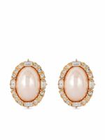 Christian Dior Pre-Owned boucles d'oreilles à ornements en cristal pre-owned (années 1980)