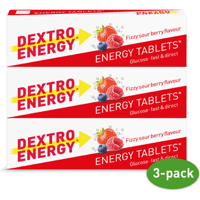 Dextro Energy Tabletten Fizzy Sour Berry 3 Stuks bij Jumbo