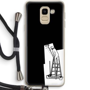 Musketon Painter: Samsung Galaxy J6 (2018) Transparant Hoesje met koord