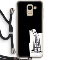 Musketon Painter: Samsung Galaxy J6 (2018) Transparant Hoesje met koord