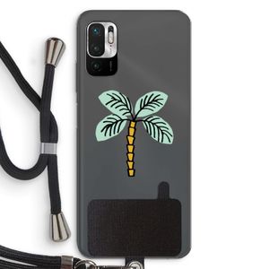 Palmboom: Xiaomi Redmi Note 10 5G Transparant Hoesje met koord