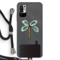 Palmboom: Xiaomi Redmi Note 10 5G Transparant Hoesje met koord