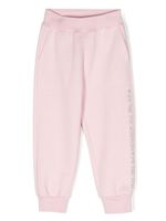 Monnalisa pantalon de jogging à ornements en cristal - Rose