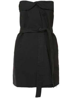 UNRAVEL PROJECT robe courte bustier - Noir