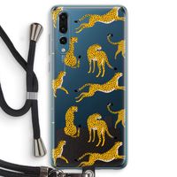 Luipaard: Huawei P20 Pro Transparant Hoesje met koord