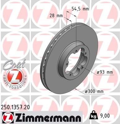 Remschijf Coat Z 250135720
